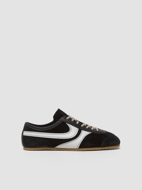 Women's Suede Sneaker in Black