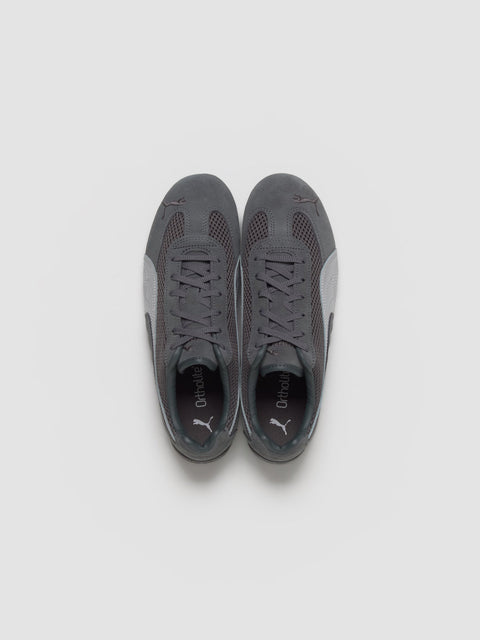 Speedcat Premium Sneaker in Shadow Gray & Metallic Silver