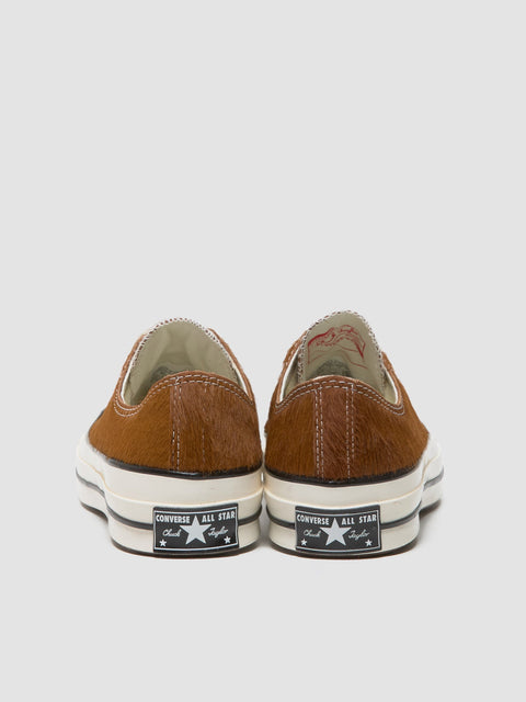 Chuck 70 Pony Hair Ox Sneaker in Brown