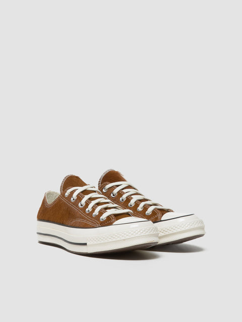 Chuck 70 Pony Hair Ox Sneaker in Brown