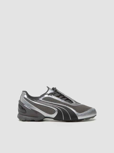 V-S1 Metallic Sneaker in Gray & Black