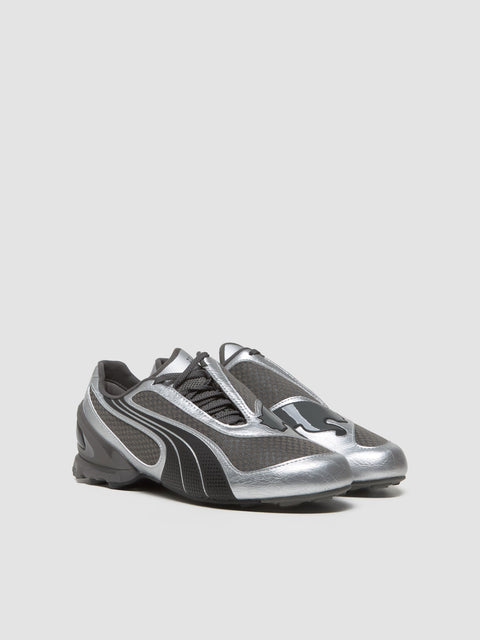 V-S1 Metallic Sneaker in Gray & Black